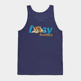 Lazy Cat Sundays Tank Top